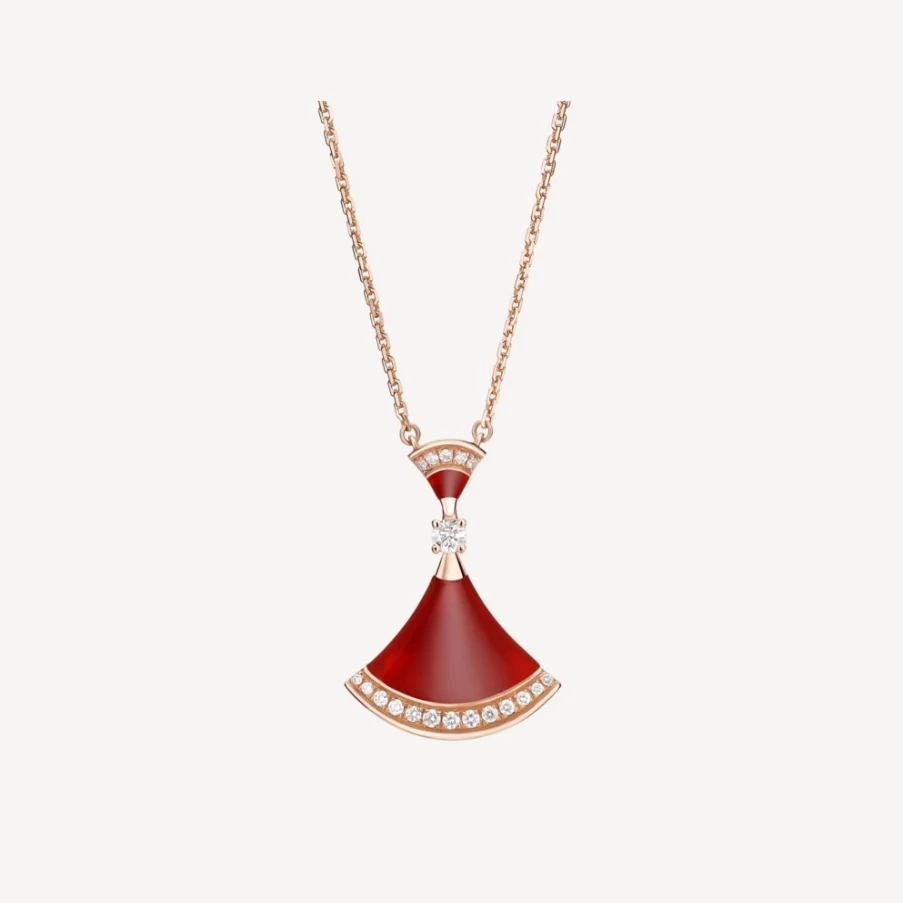 BVLGARI Divas' Dream Necklace in Red | Elegant Pendant Collar for Women