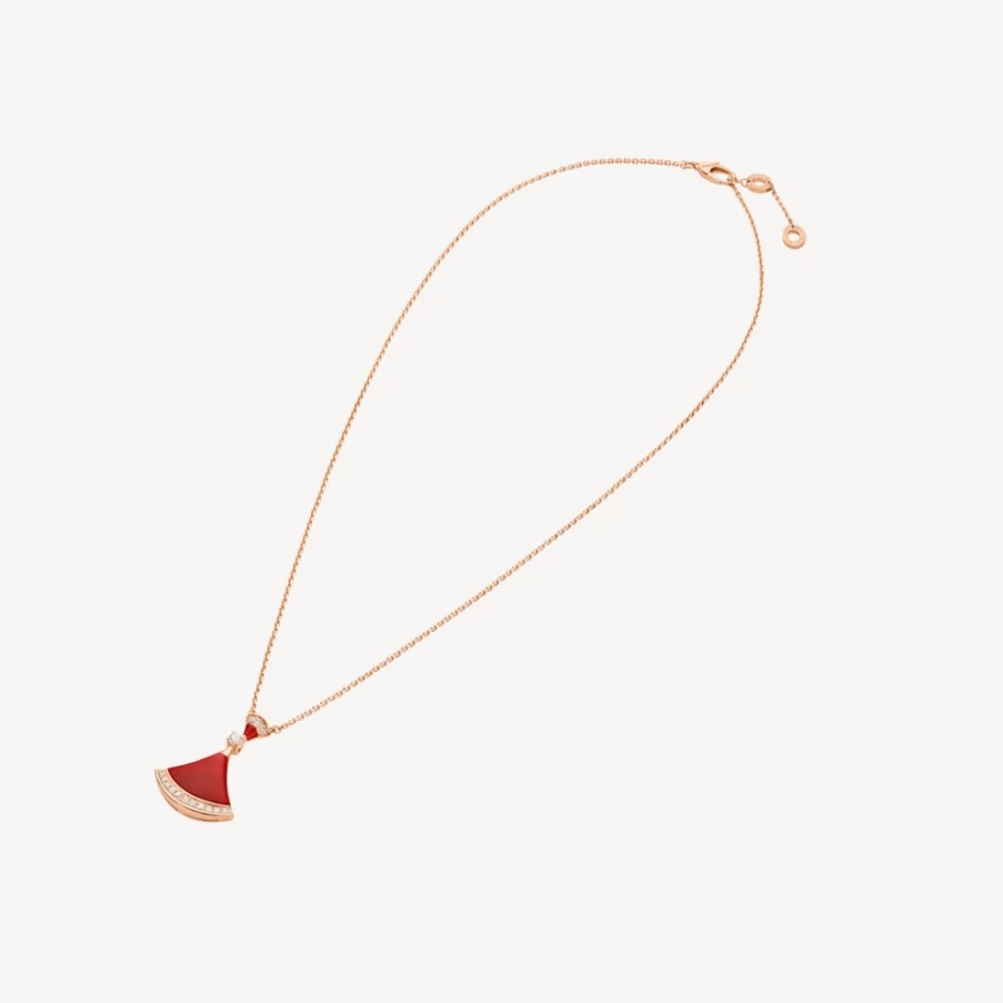 BVLGARI Divas' Dream Necklace in Red | Elegant Pendant Collar for Women