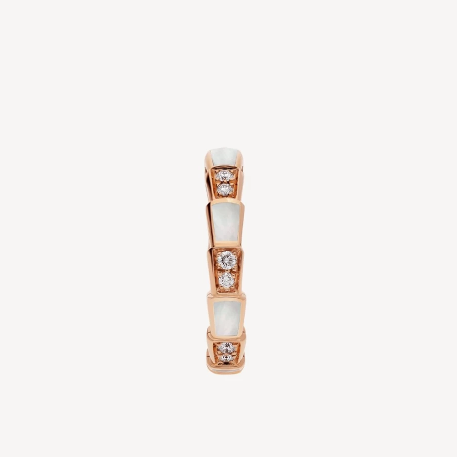 BVLGARI Serpenti Viper White Gold Ring | Luxury Snake Jewelry Collection