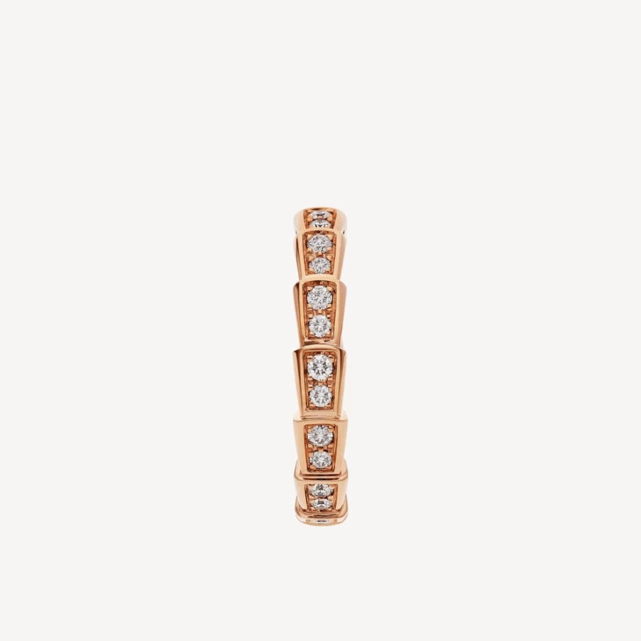BVLGARI Serpenti Viper Ring | Luxury Snake Design Gold Band | Italian Jewelry Collection