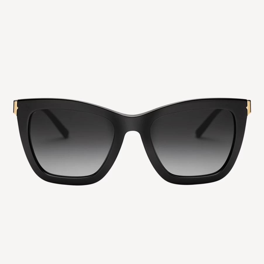 BVLGARI B.Zero1 Sunglasses for Women - Black/Grey Luxury Designer Eyewear