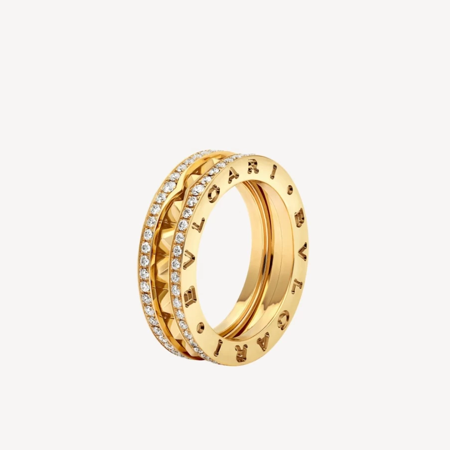 BVLGARI B.Zero1 Ring in Yellow Gold | Luxury Italian Jewelry Collection
