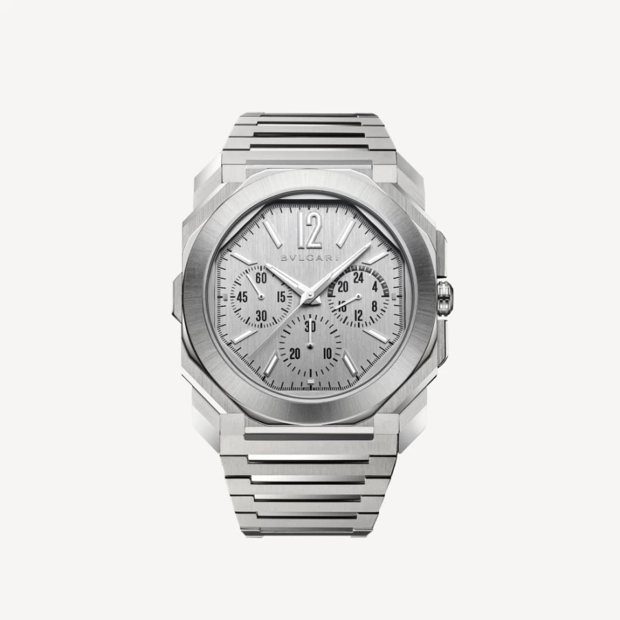 BVLGARI Octo Finissimo Silver Men's Watch – Ultra-Thin Luxury Timepiece