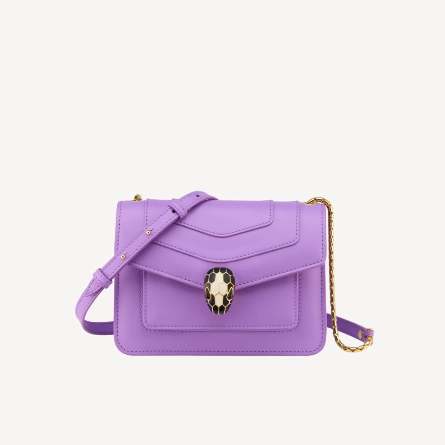 BVLGARI Serpenti Forever Purple Crossbody Bag for Women