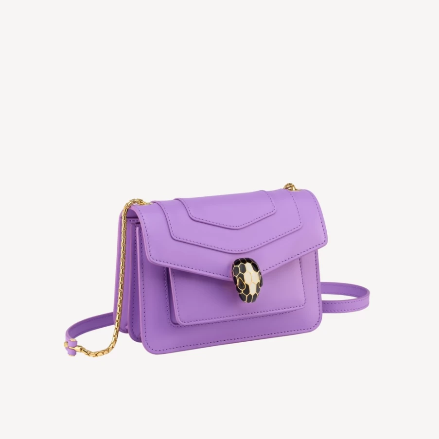 BVLGARI Serpenti Forever Purple Crossbody Bag for Women
