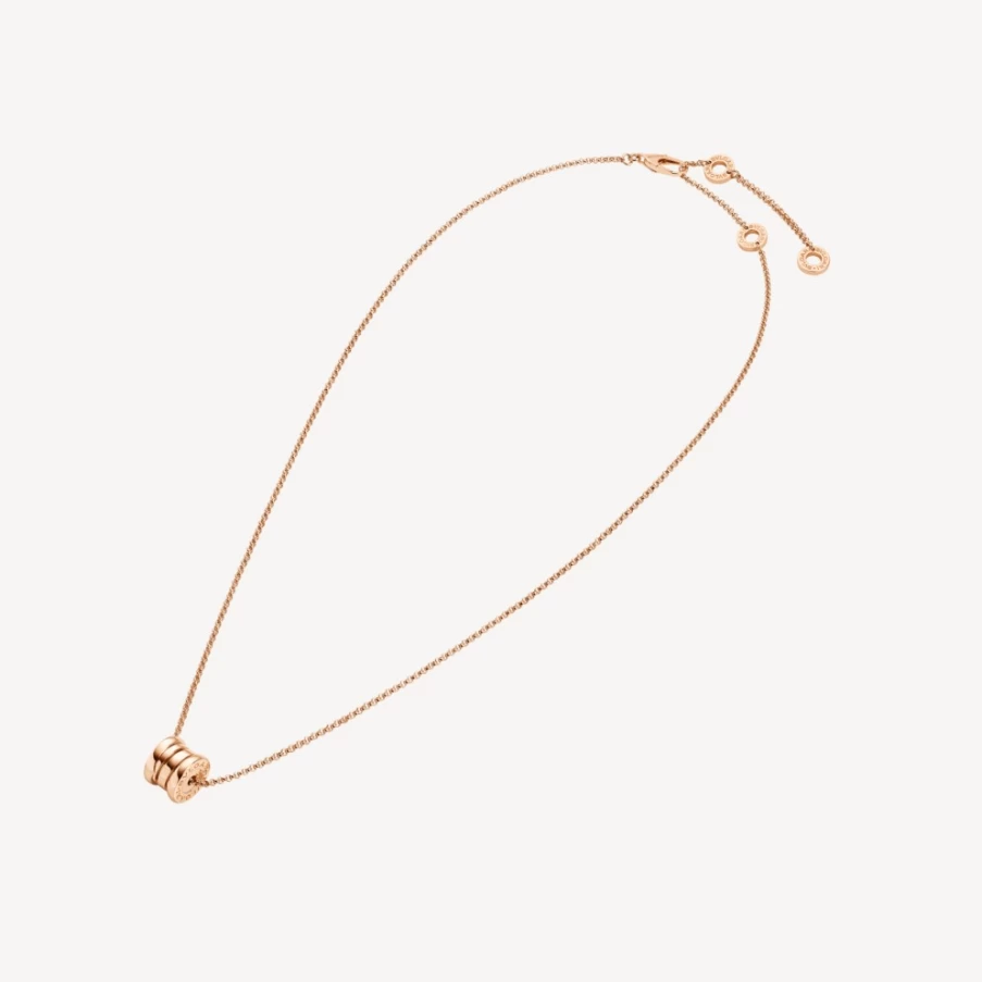 BVLGARI B.Zero1 Necklace in 18K Gold with Iconic Spiral Design