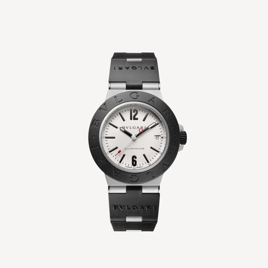 BVLGARI Aluminium Men's Black Watch – Luxury Sport Timepiece