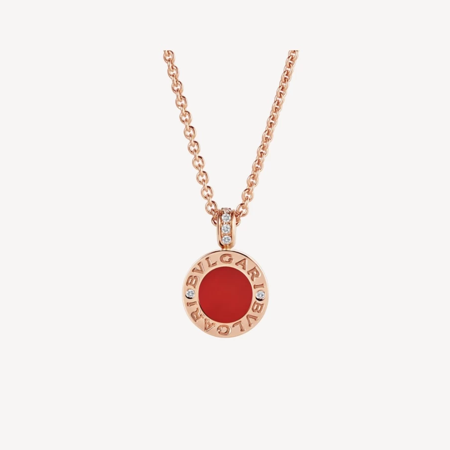 BVLGARI BVLGARI Red and White Crystal Necklace | Luxury Italian Jewelry