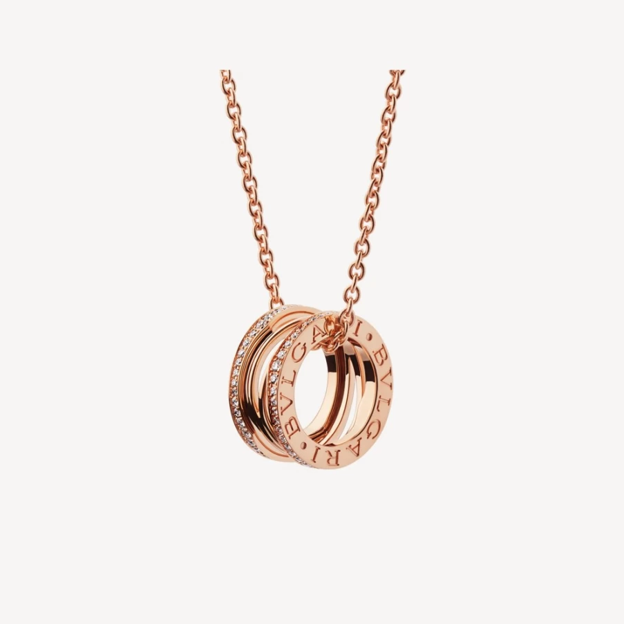 BVLGARI B.Zero1 Necklace in 18K Gold with Iconic Spiral Design