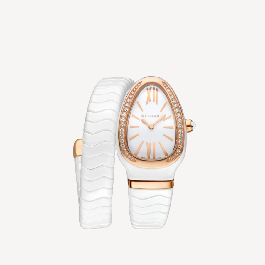 BVLGARI Serpenti Spiga Women's White Luxury Watch