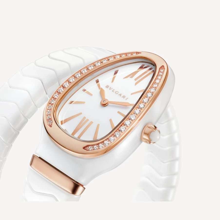 BVLGARI Serpenti Spiga Women's White Luxury Watch