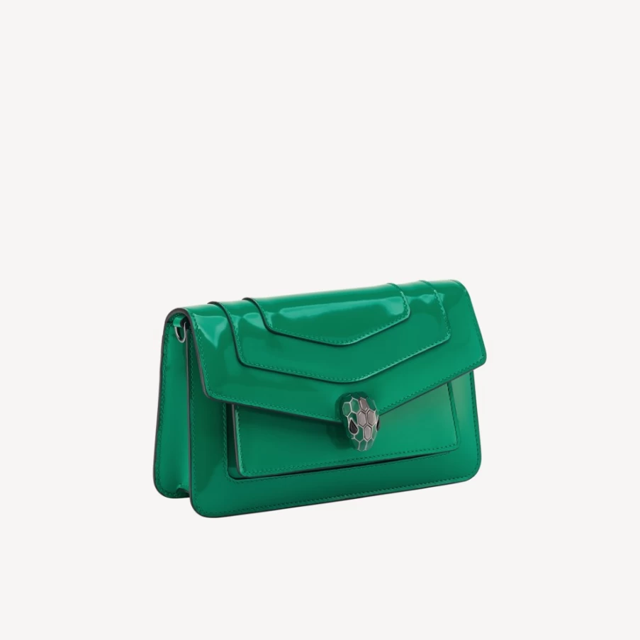 BVLGARI Serpenti Forever Green East-West Shoulder Bag for Women