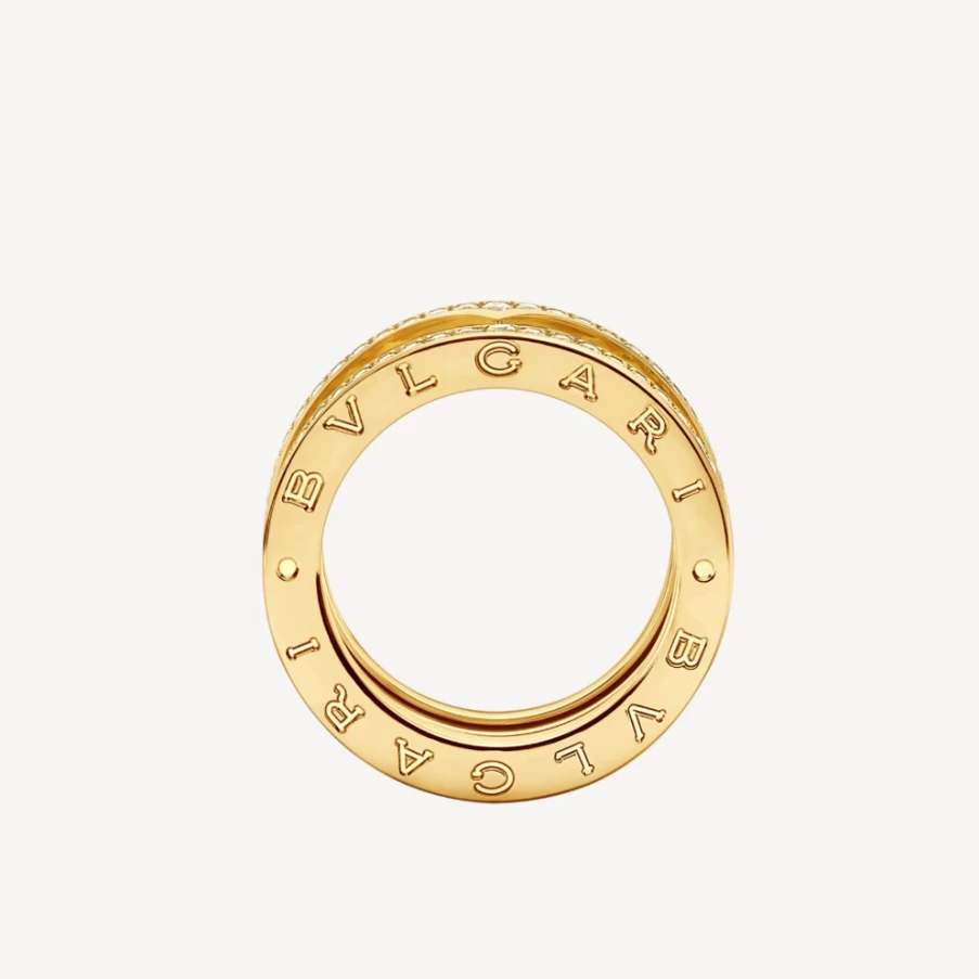 BVLGARI B.Zero1 Ring - Luxury 18K Gold Iconic Design Jewelry