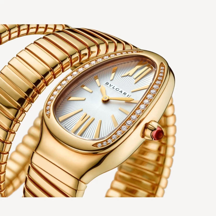BVLGARI Serpenti Tubogas Yellow Gold Watch for Women