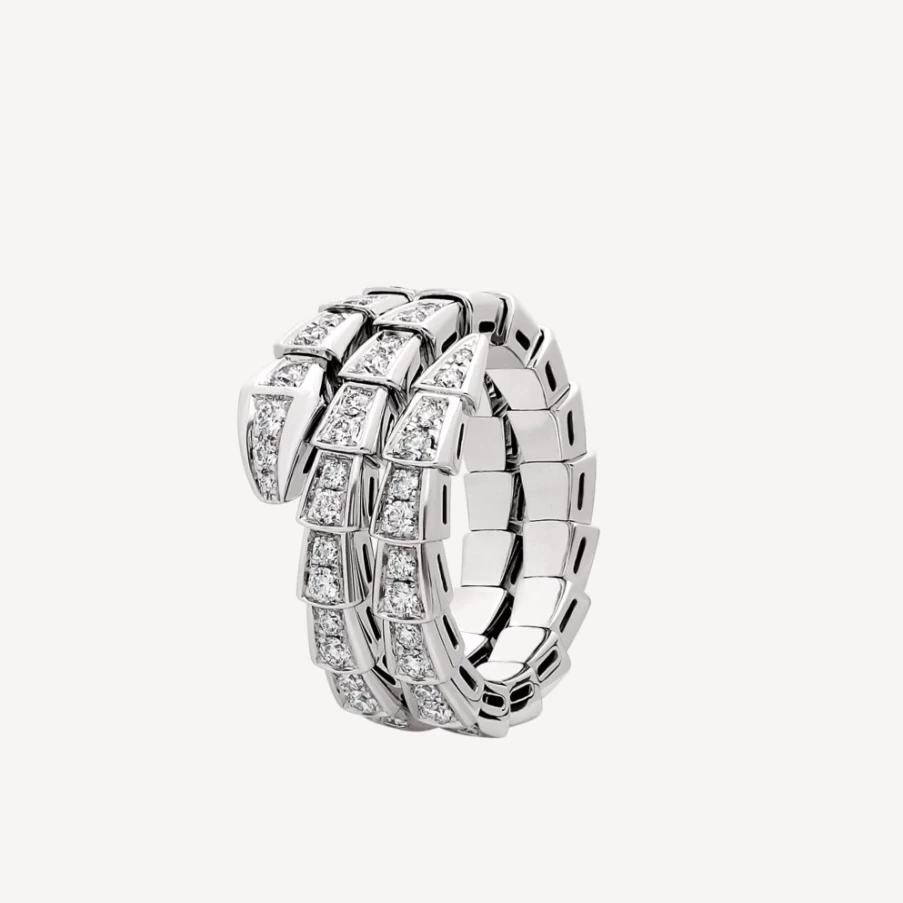 BVLGARI Serpenti Viper Ring | Luxury Snake Design Gold Band Jewelry