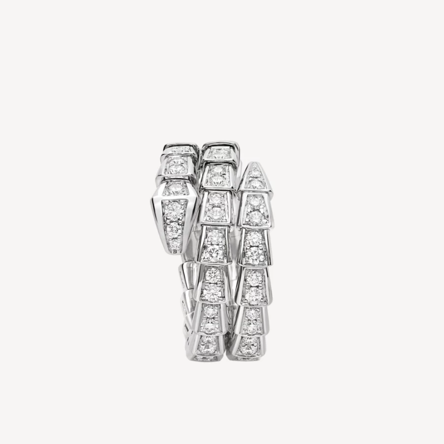 BVLGARI Serpenti Viper Ring | Luxury Snake Design Gold Band Jewelry
