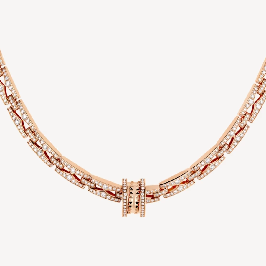 BVLGARI B.Zero1 Necklace in 18K Gold with Iconic Spiral Design