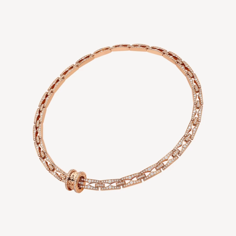 BVLGARI B.Zero1 Necklace in 18K Gold with Iconic Spiral Design