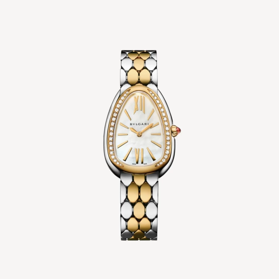 BVLGARI Serpenti Seduttori Yellow Gold Watch for Women | Luxury Snake Design