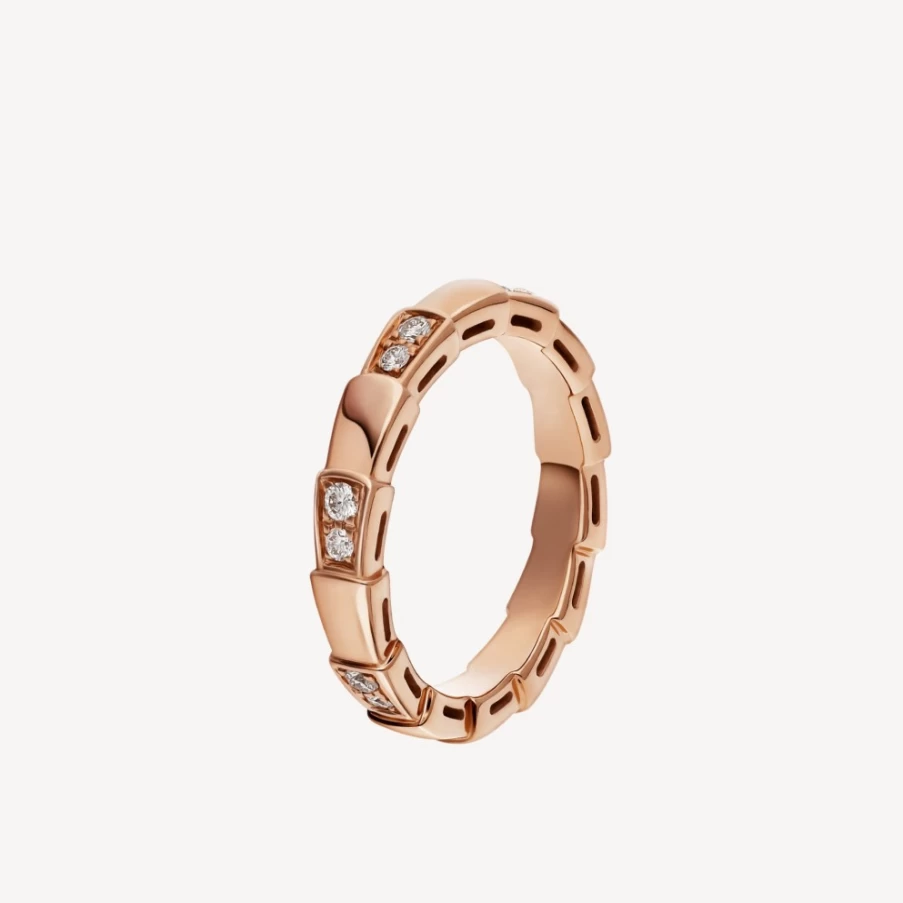 BVLGARI Serpenti Viper Ring | Luxury Snake Design Ring in Gold or Silver