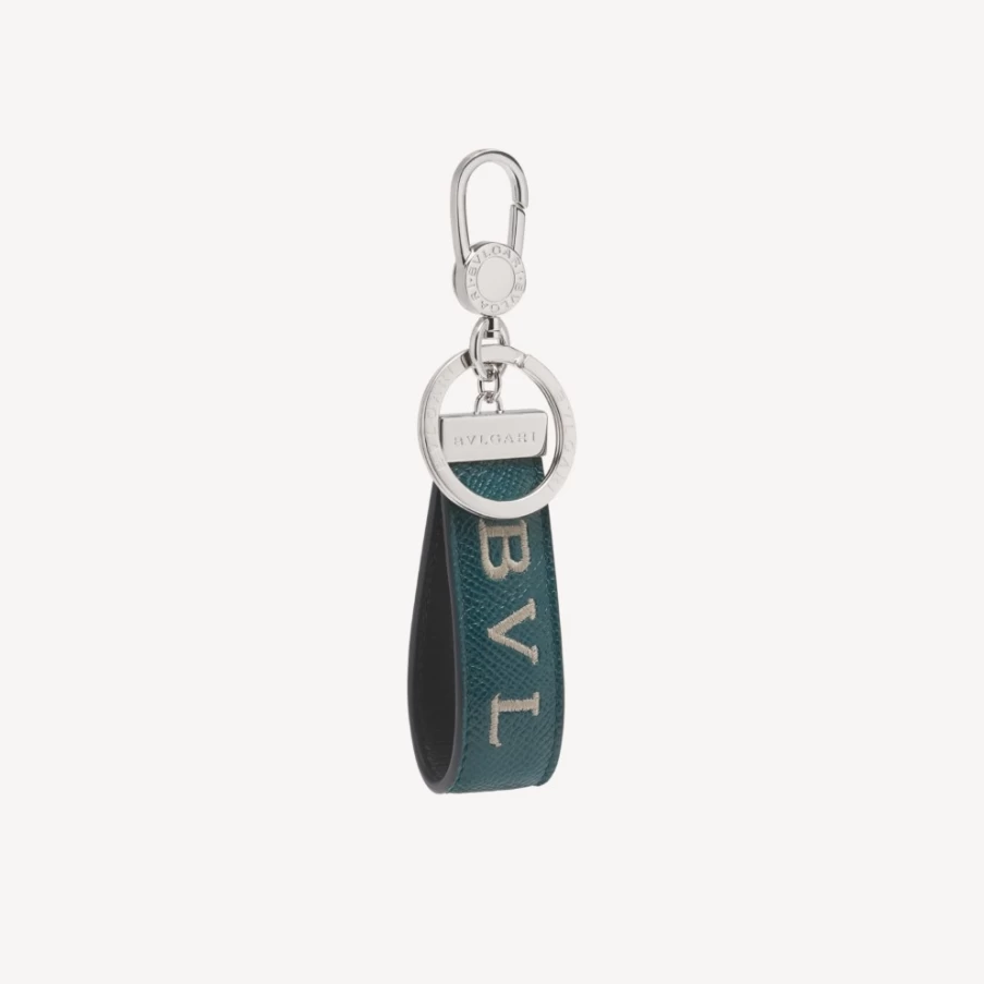 BVLGARI Bvlgari Man Green Keychain for Men - Luxury Brand Keyring