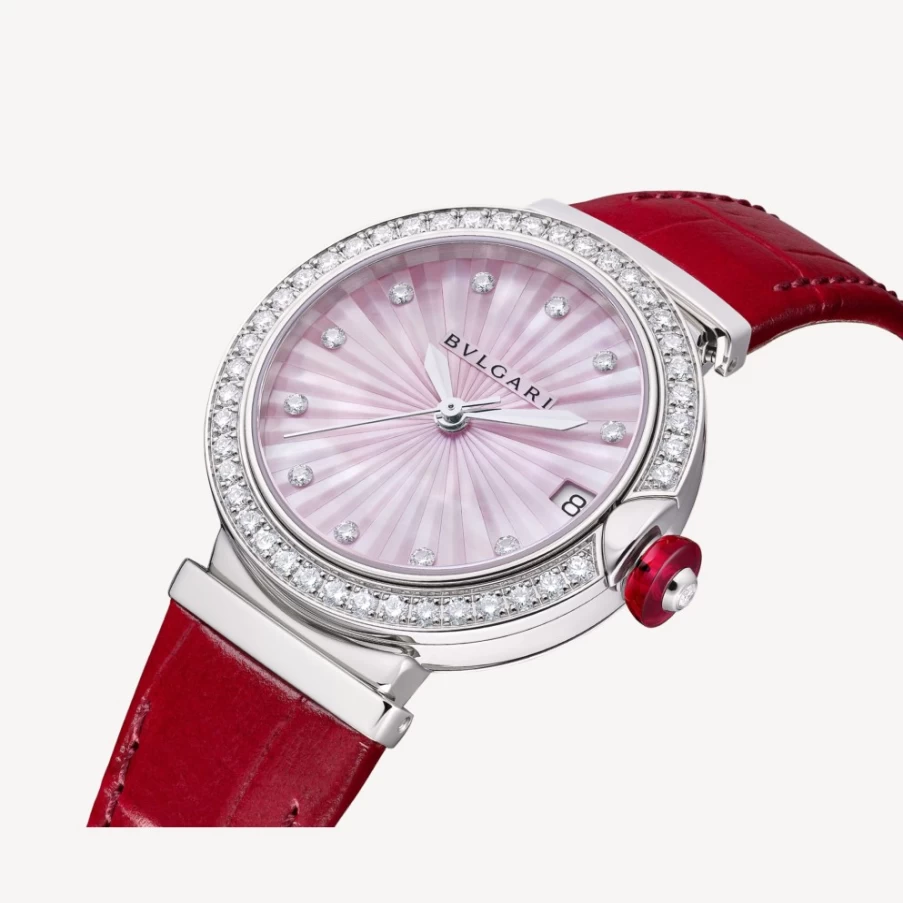 BVLGARI Lvcea Pink Women's Watch - Luxury Swiss Timepiece for Women
