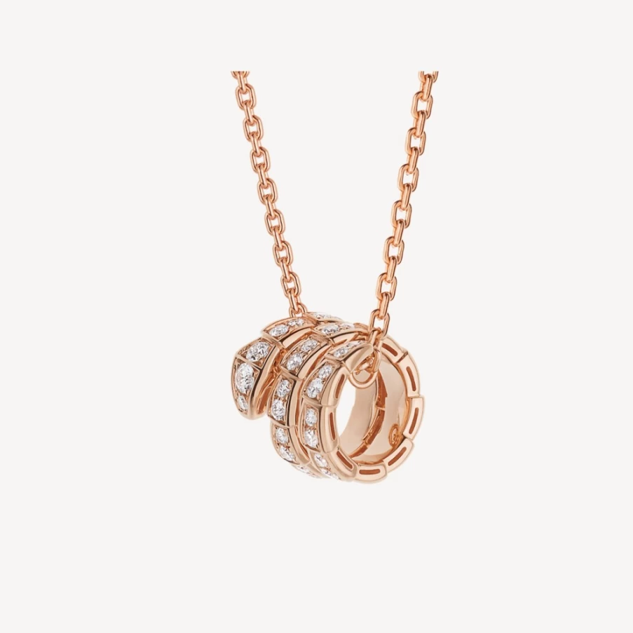 BVLGARI Serpenti Viper Necklace | Luxury Snake Design Gold Pendant