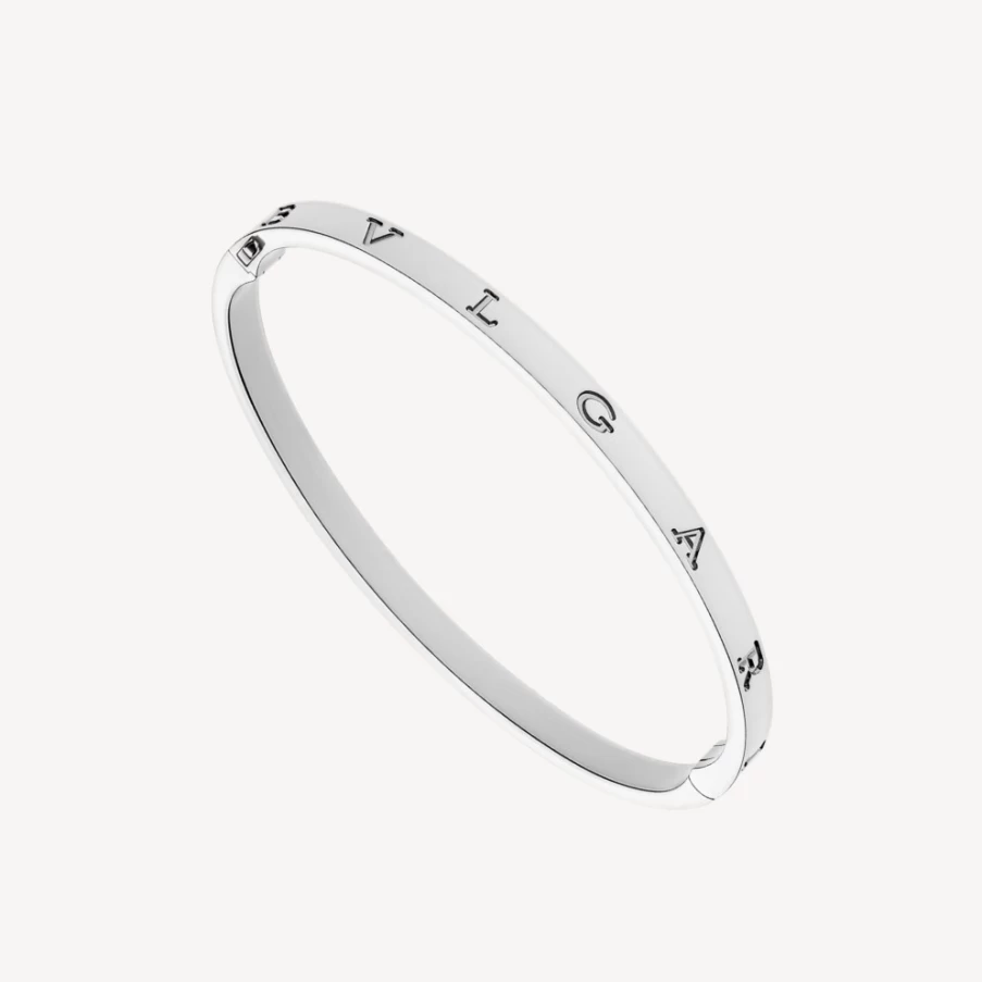 BVLGARI BVLGARI 18K Rose Gold Diamond Bracelet for Women Luxury Italian Jewelry