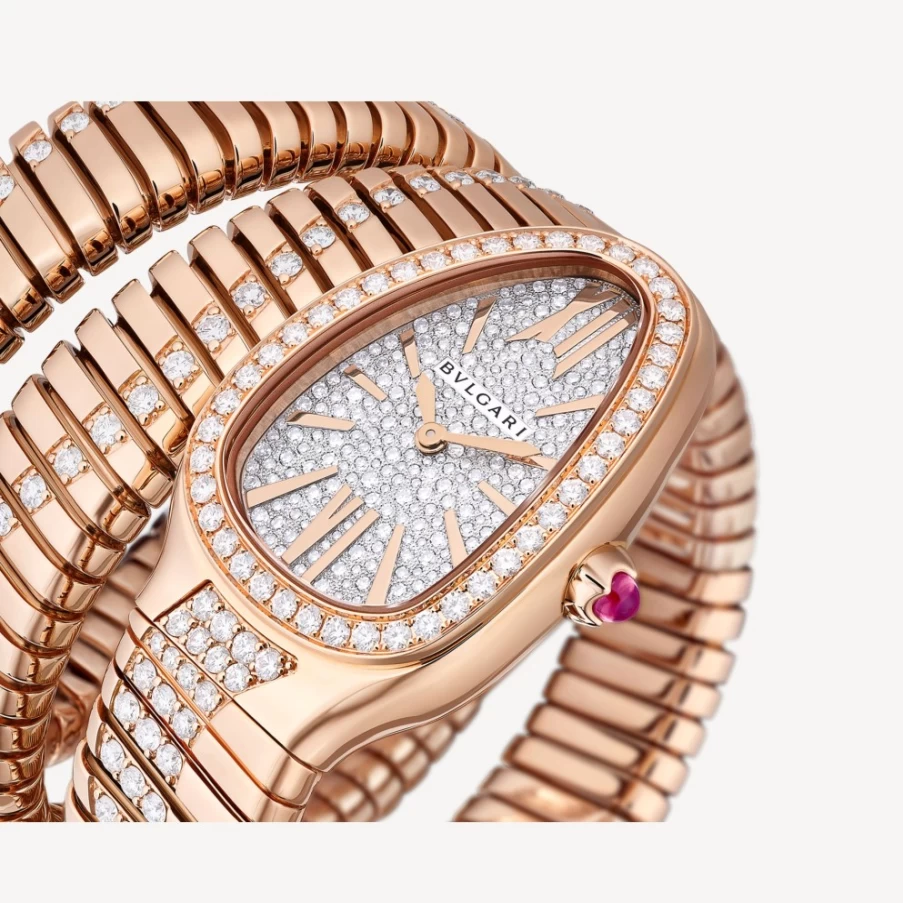 BVLGARI Serpenti Tubogas Pink Gold Women's Luxury Watch