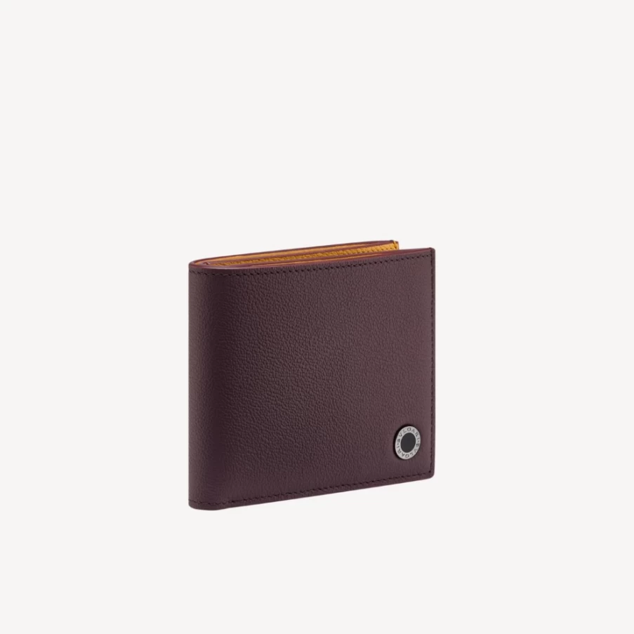 BVLGARI Bvlgari Man Brown Leather Bifold Wallet for Men