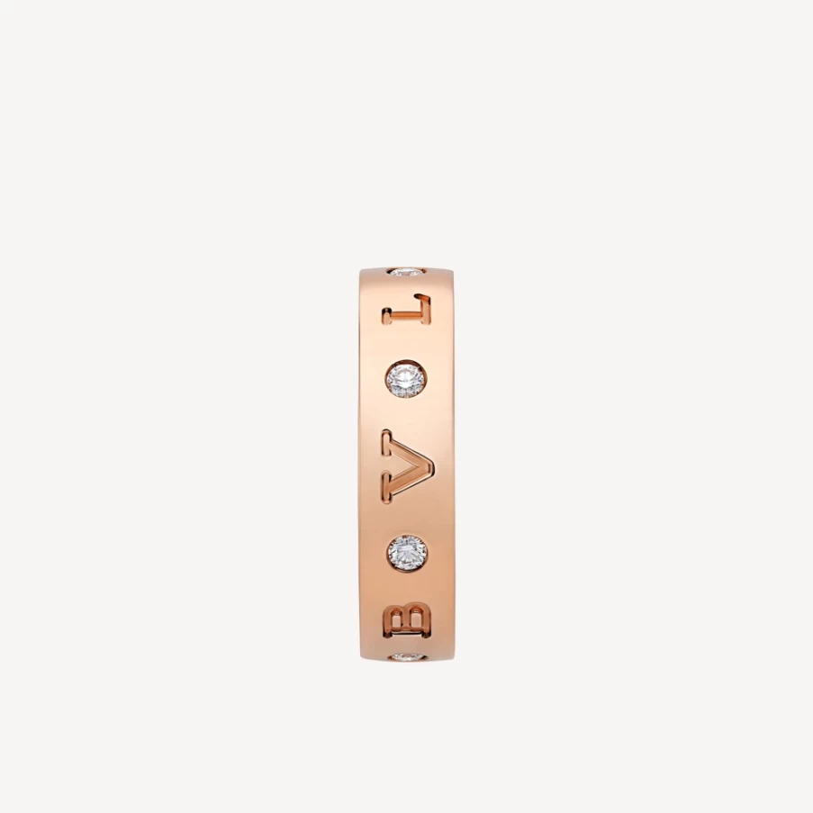 BVLGARI BVLGARI 18K Gold Luxury Ring for Women - Iconic Italian Jewelry Brand