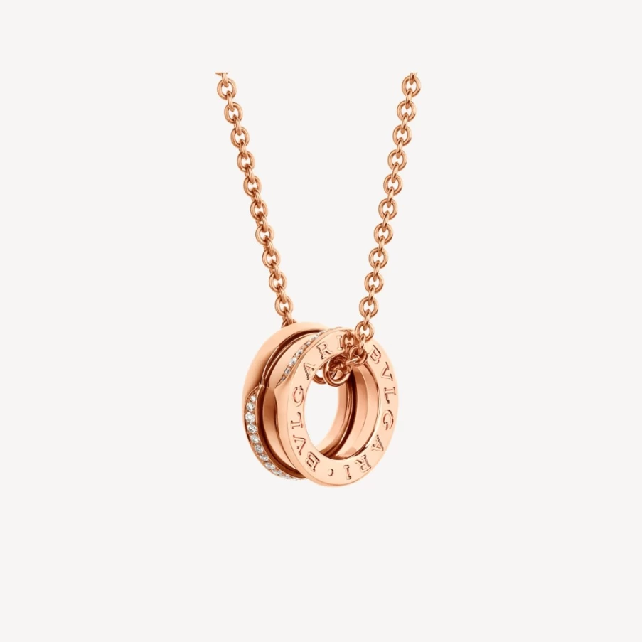 BVLGARI B.Zero1 Necklace in 18K Gold with Iconic Spiral Design