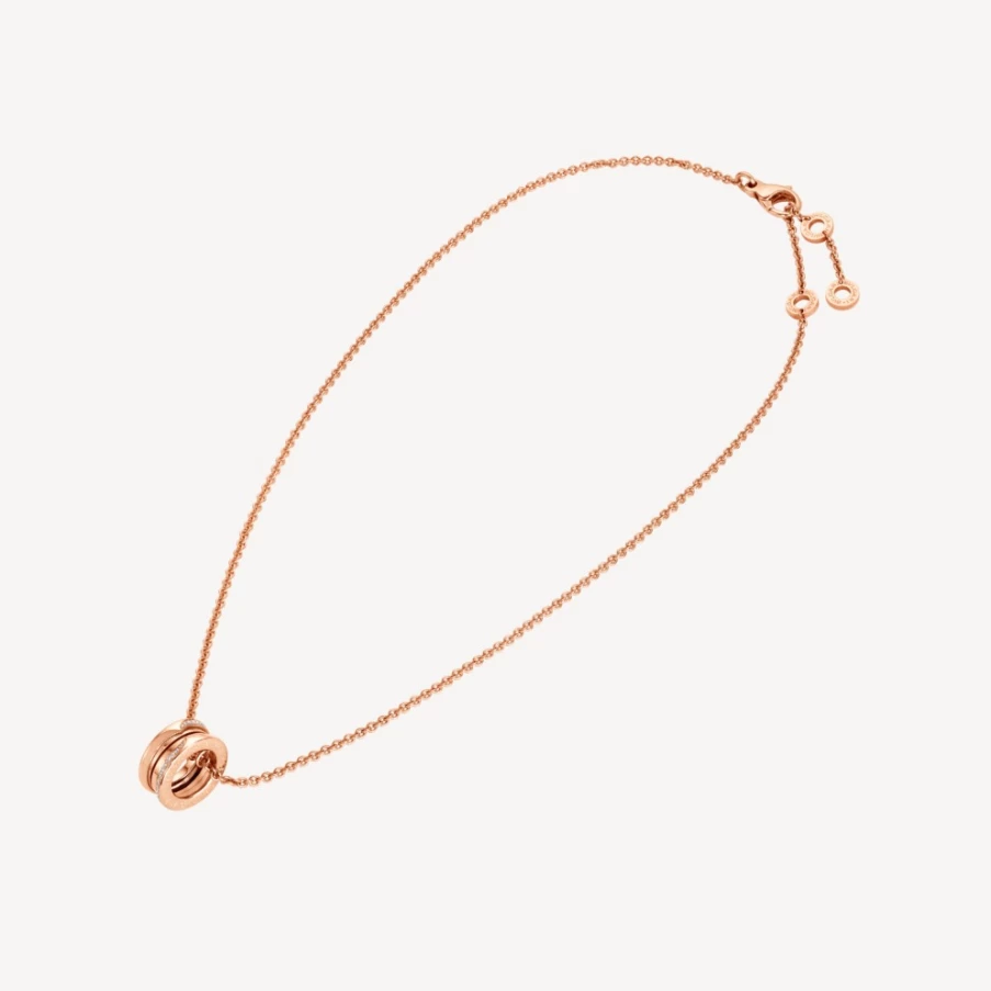 BVLGARI B.Zero1 Necklace in 18K Gold with Iconic Spiral Design