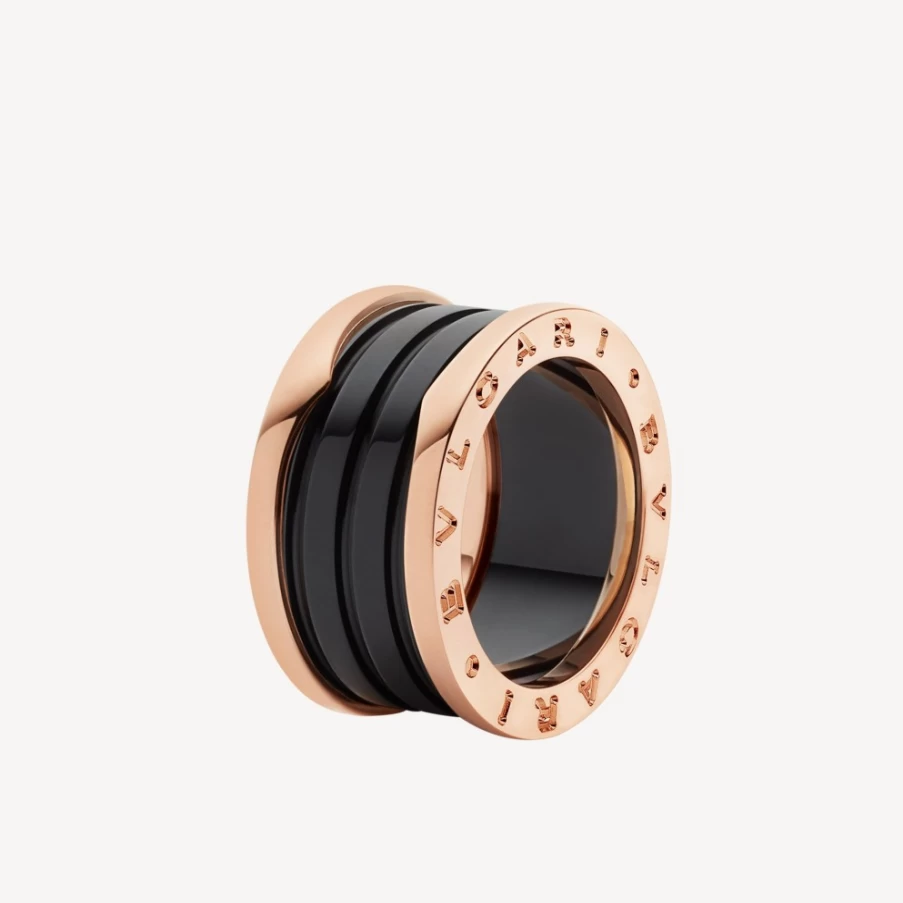 BVLGARI B.Zero1 Ring in Black | Iconic Luxury Band Ring