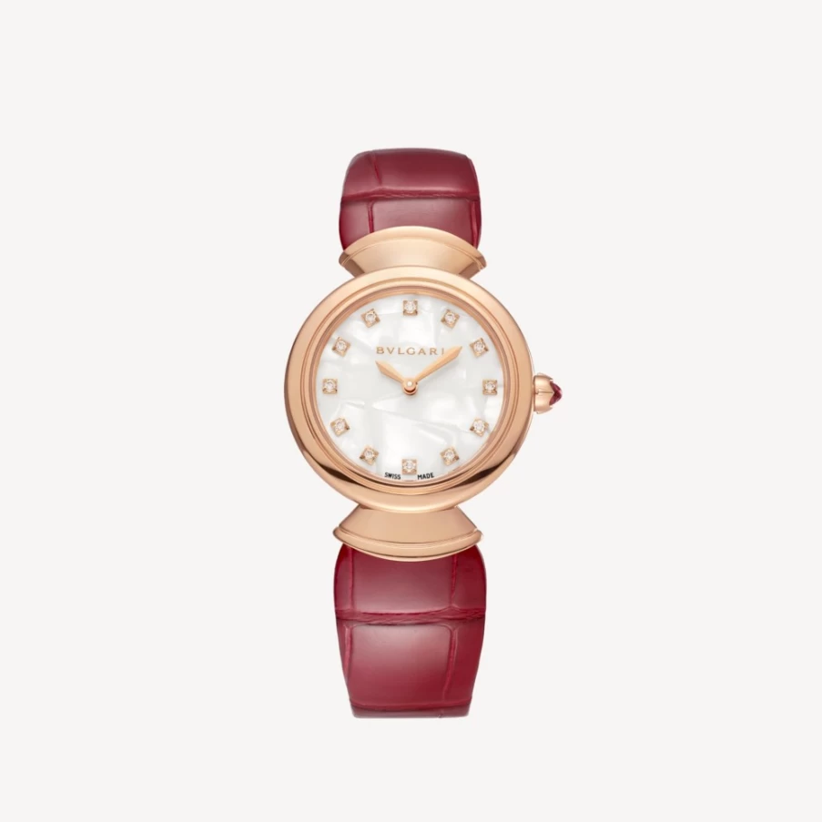 BVLGARI Divas’ Dream Women's Watch in Red & White | Luxury Italian Timepiece