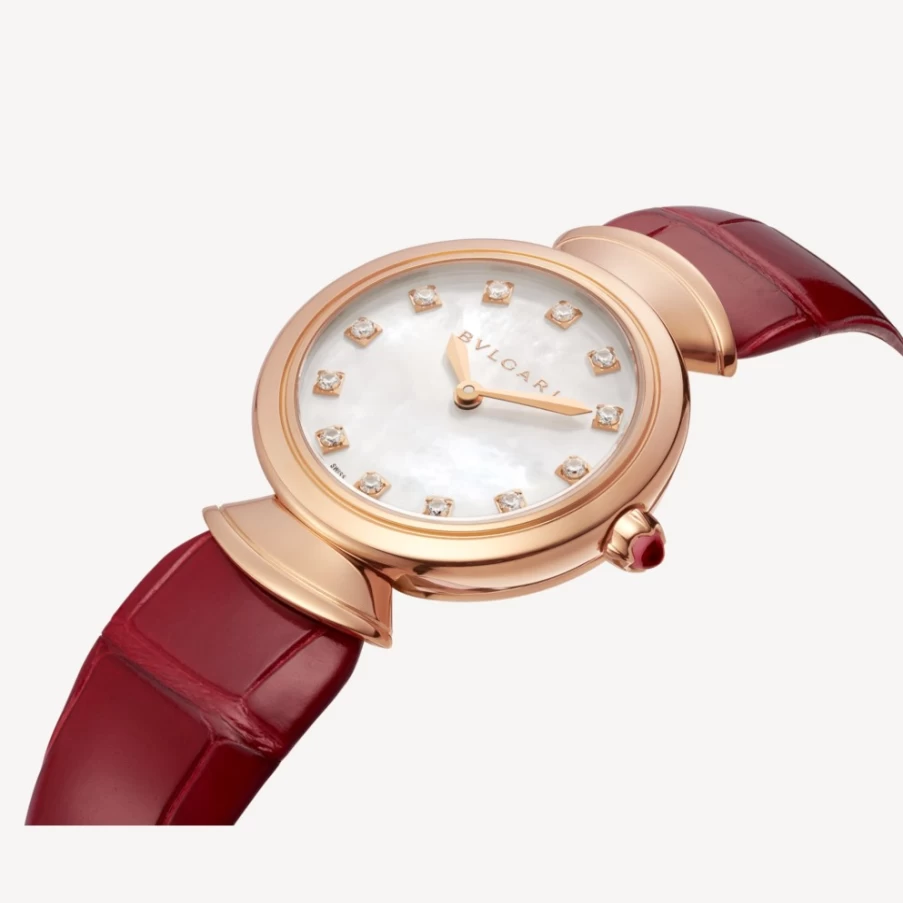 BVLGARI Divas’ Dream Women's Watch in Red & White | Luxury Italian Timepiece
