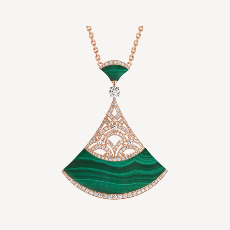 BVLGARI Divas’ Dream Green Necklace | Luxury Emerald Pendant Jewelry
