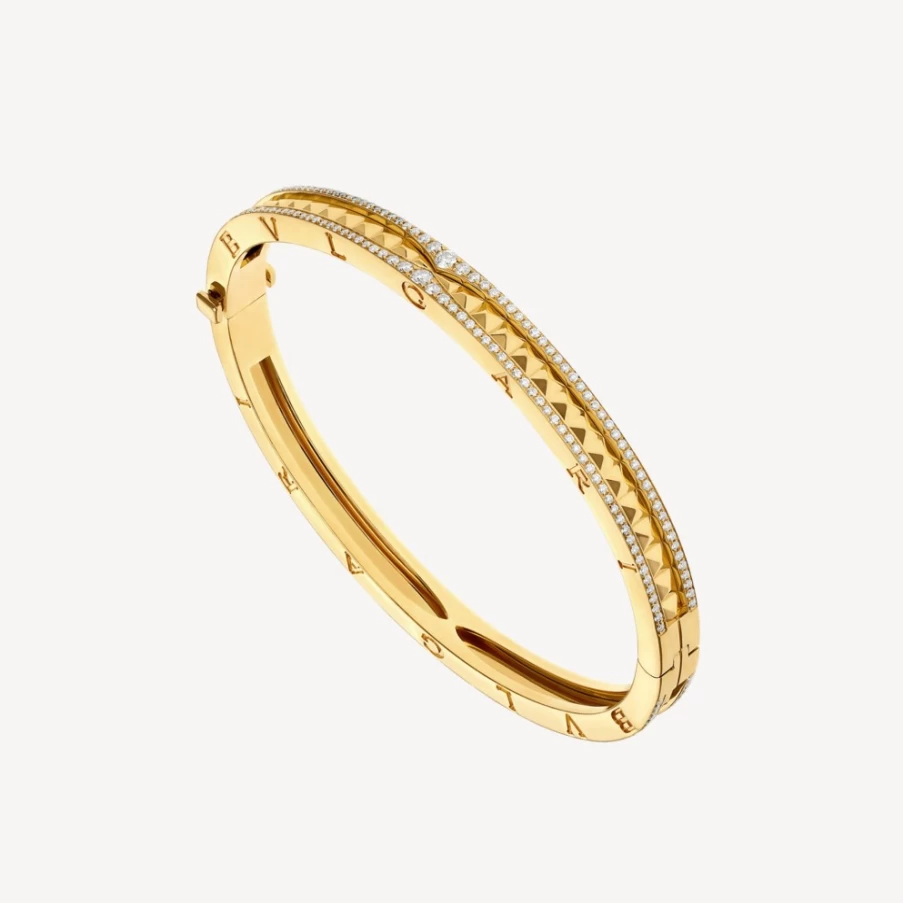 BVLGARI B.Zero1 Bracelet in 18K Gold with Iconic Spiral Design - Luxury Italian Jewelry