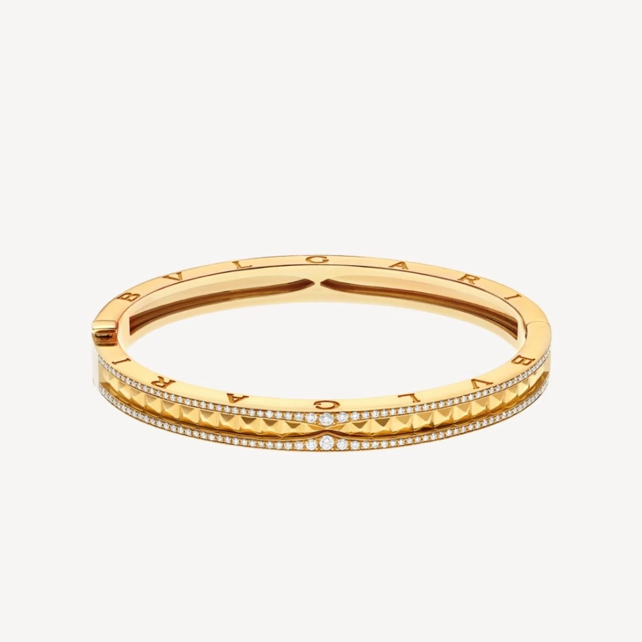 BVLGARI B.Zero1 Bracelet in 18K Gold with Iconic Spiral Design - Luxury Italian Jewelry