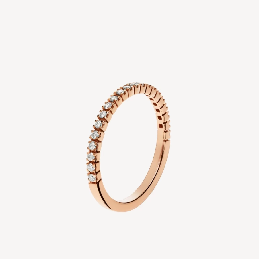 BVLGARI Roma Amor Women's Wedding Ring in 18K Gold with Diamonds