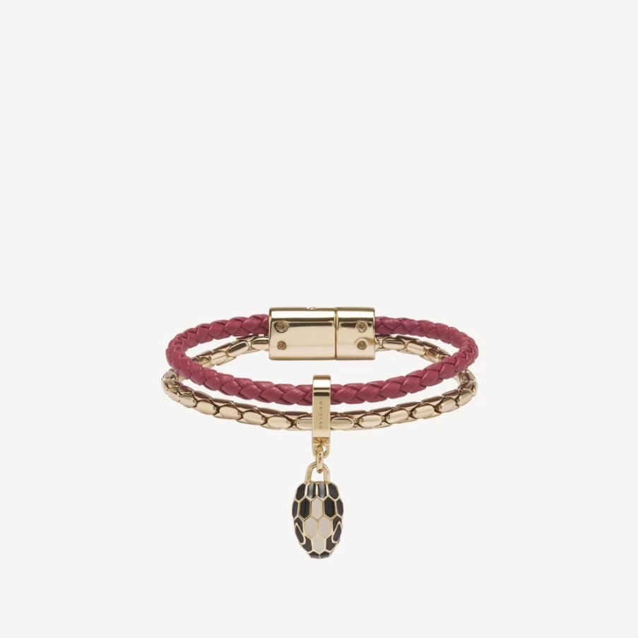 BVLGARI Serpenti Forever Bracelet for Women | Red Luxury Snake Design