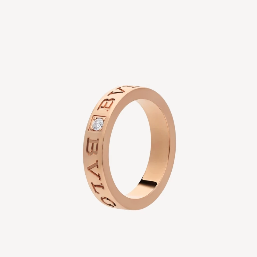 BVLGARI BVLGARI 18K Gold Luxury Ring for Women - Iconic Italian Jewelry Brand