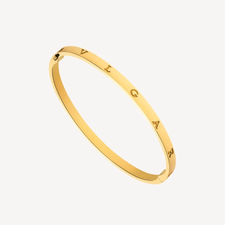 BVLGARI BVLGARI 18K Rose Gold Diamond Bracelet for Women Luxury Italian Jewelry