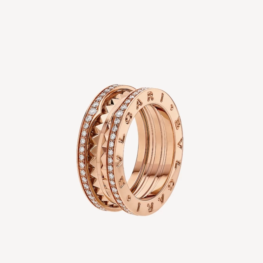 BVLGARI B.Zero1 Ring - Luxury 18K Gold or Sterling Silver Designer Band