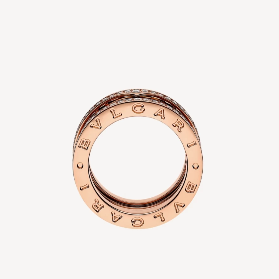 BVLGARI B.Zero1 Ring - Luxury 18K Gold or Sterling Silver Designer Band